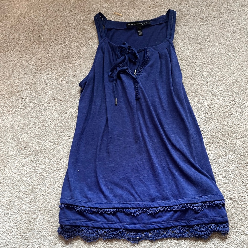 Blue WHBM Tank Top